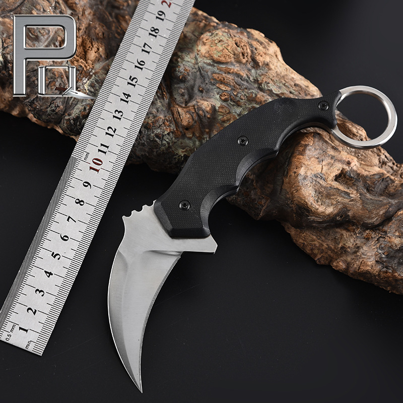 厂家批发户外爪刀野外求生多功能猎刀户外随身迷你爪子刀
