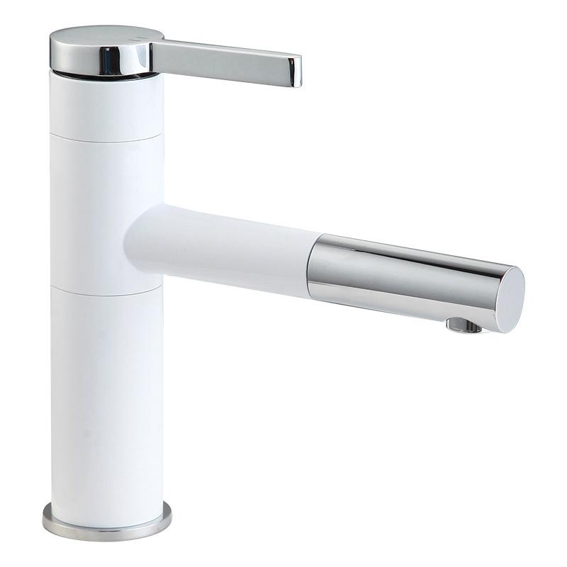 Grifo para lavabo, agua fría y caliente, lavabo de encimera, lavabo bajo encimera para baño, estilo extraíble, lavabo de estilo ligero y lujoso.