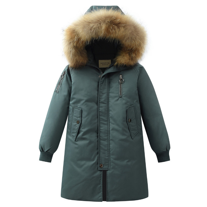 2023 New Winter Kidsren's Clothing Kidsren's Boys' down Jacket Mid-Length Fur Collar Korean Style Kidsren's Winter Clothing for Small and Medium-Sized Kidsren 2023 New Winter Kidsren's Clothing Kidsren's Boys' down Jacket Mid-Length Fur Collar Korean Style Kidsren's Winter Clothing for Small and Medium-Sized Kidsren