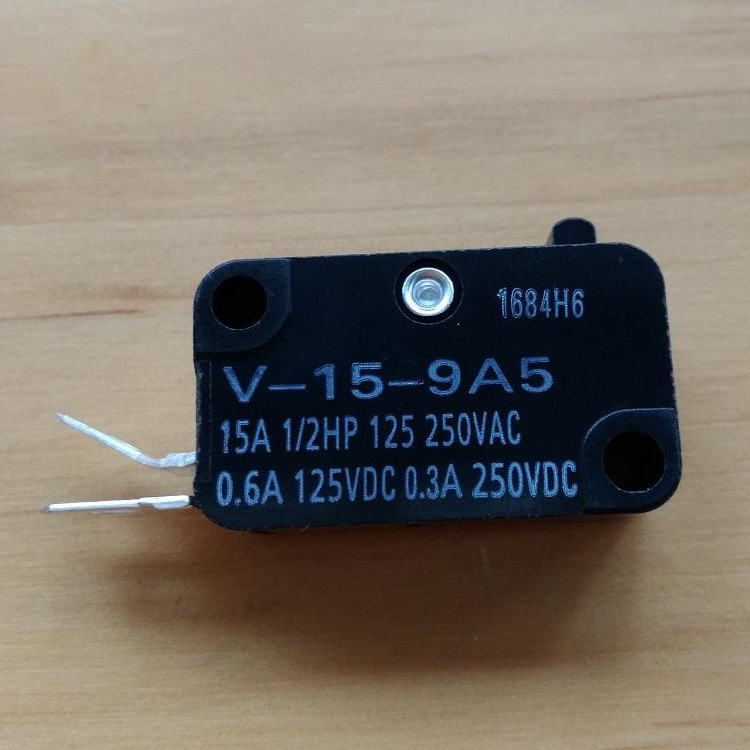微动开关行程限位开关V-15-9A5针状按钮2脚焊枪用