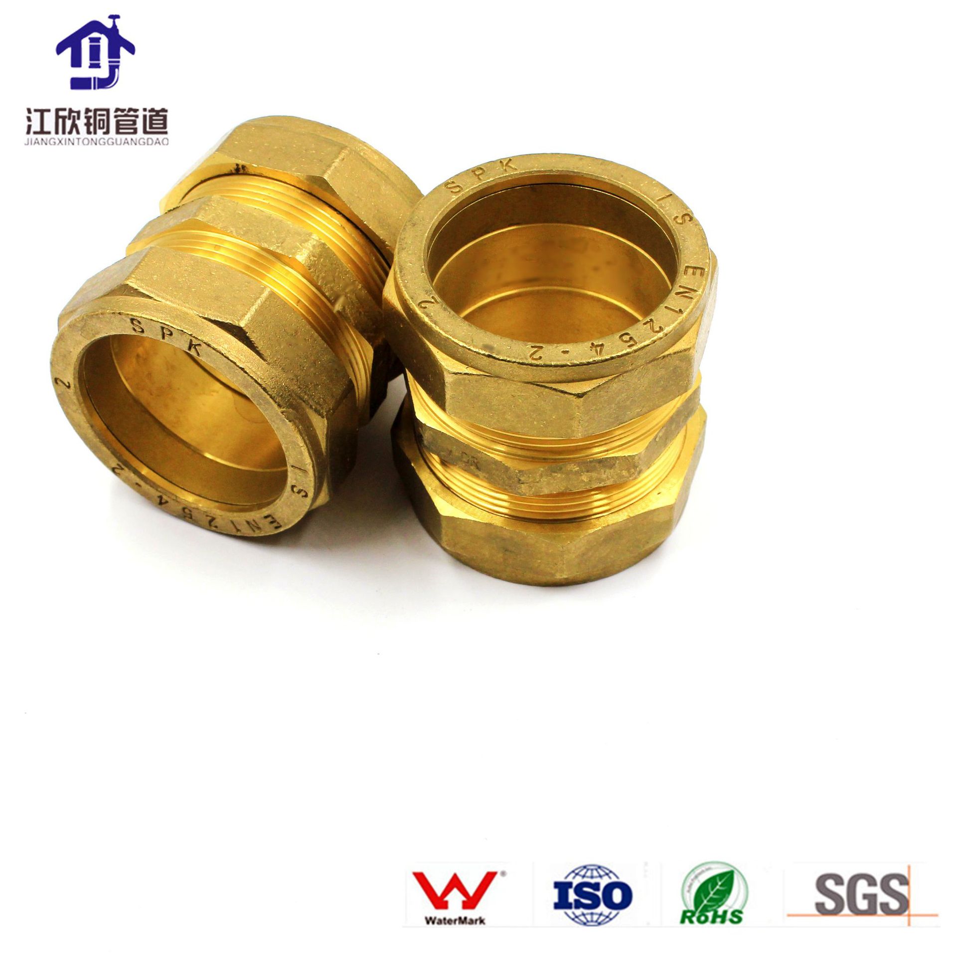 Enchufe de la manga de la tarjeta cable exterior accesorios de tubería de latón Junta suelta codo tee PLUG