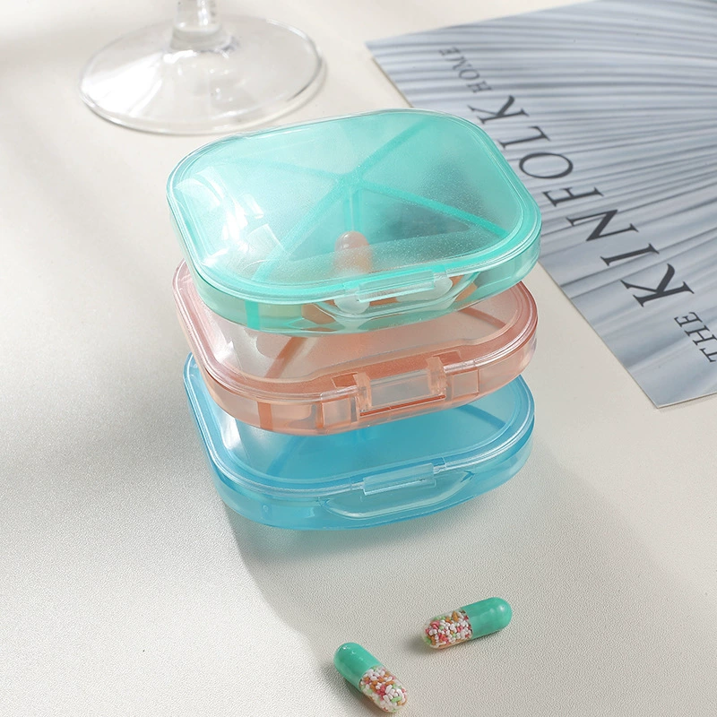 Портативный контейнер для лекарств с четырьмя сетками Mi You Portable Plastic Pharmaceutical Box с четырьмя сетками