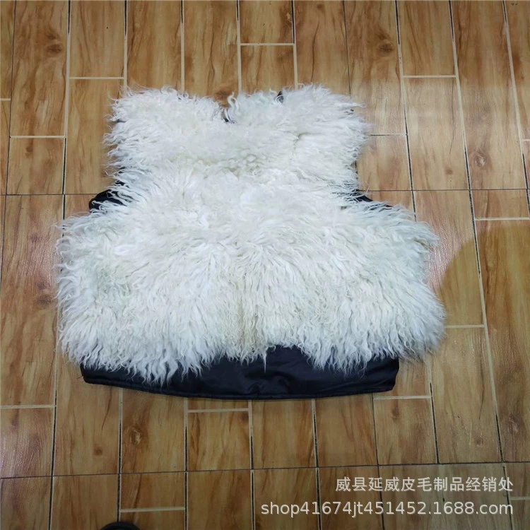 Оптовая Длинный Меховой жилет меховой интегрированный удобный теплый шерстяной жилет осень и зима папа носить