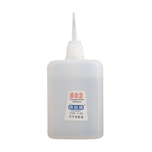Lily Yuan 502 quick-drying glue wood advertising quick-drying glue 3 seconds glue strong glue 502 large bottle 502 glue wholesale