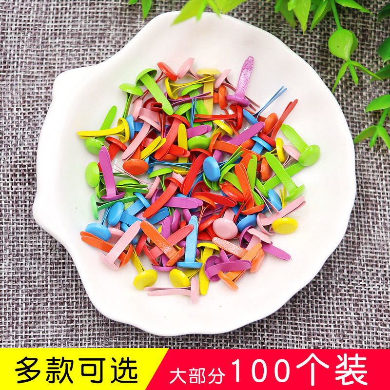 Handmade Double-Foot Nails, Two-Foot Nails, Decorative Nails, Two-Foot Nails, Horn Nails, Book Nails, Kidsren's Creative DIY Material Accessories Handmade Double-Foot Nails, Two-Foot Nails, Decorative Nails, Two-Foot Nails, Horn Nails, Book Nails, Kidsren's Creative DIY Material Accessories