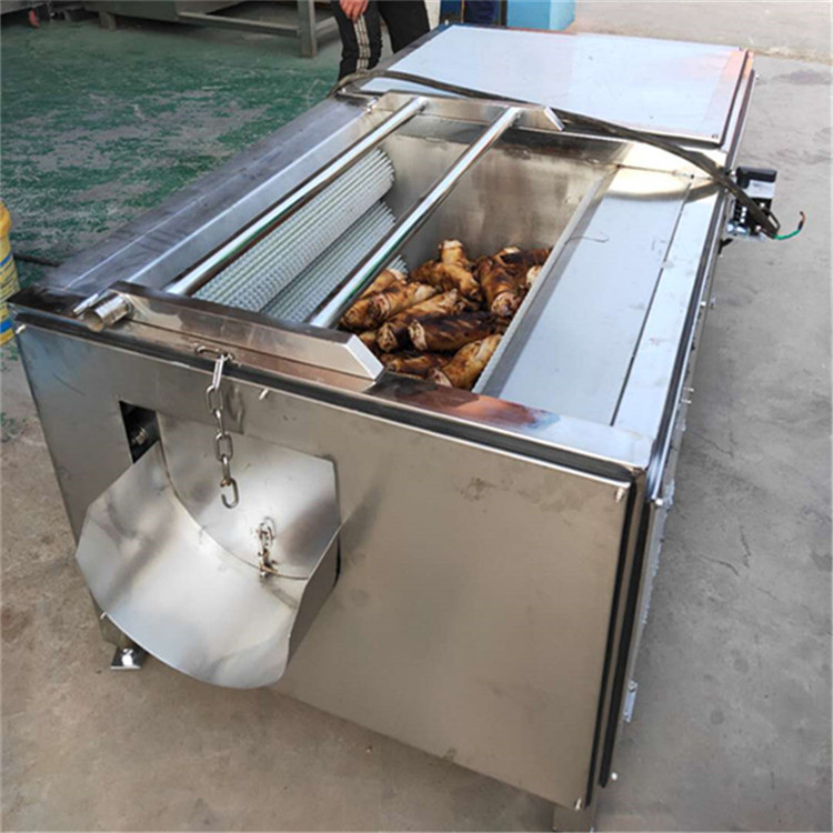 汇康生产烧猪头 猪蹄 除腥 毛辊清洗机 自动出料型号齐全