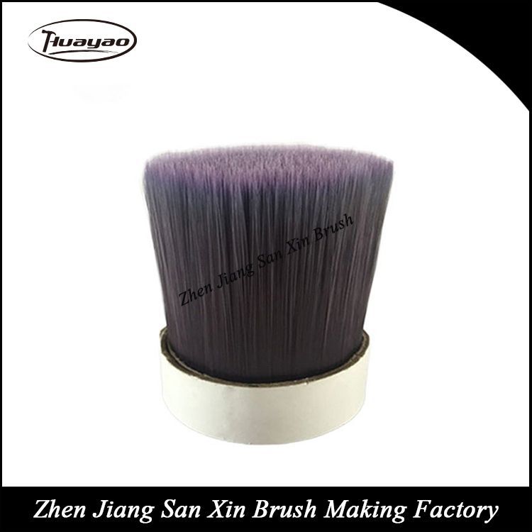 紫色高品质实心猪鬃磨尖丝 吸漆量高PET 锥形长丝