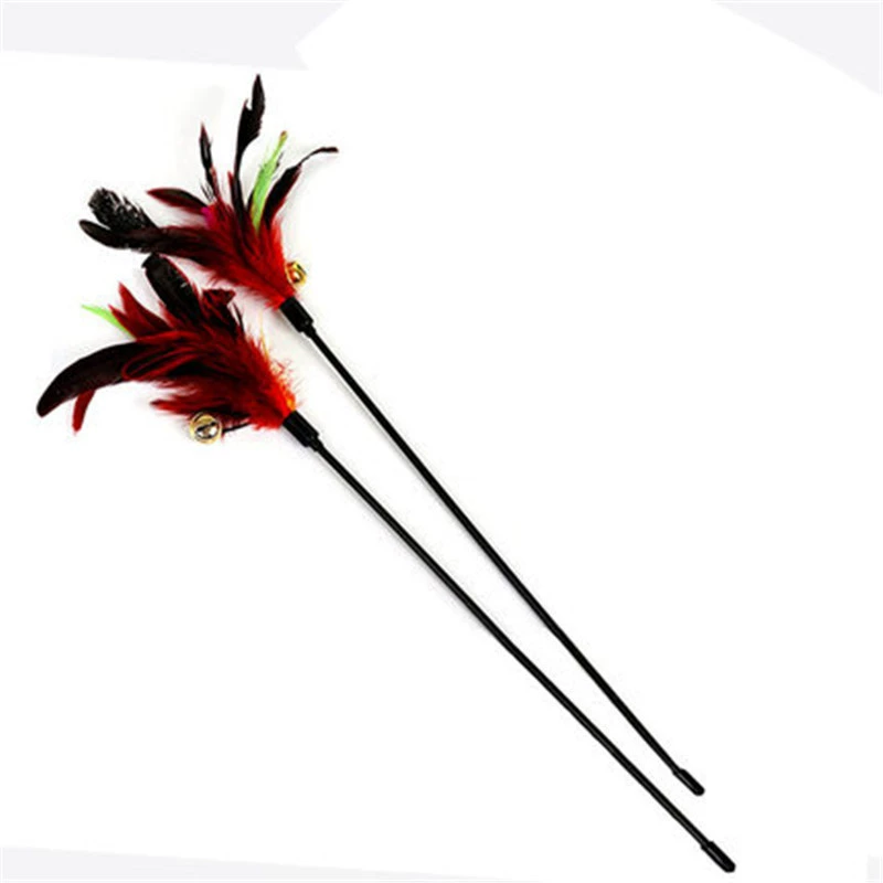 Фабрика Прямой Белл Перо ручной работы забавный кот палочка домашнее животное кошка игрушка перо забавный кот палка стержень классический стиль