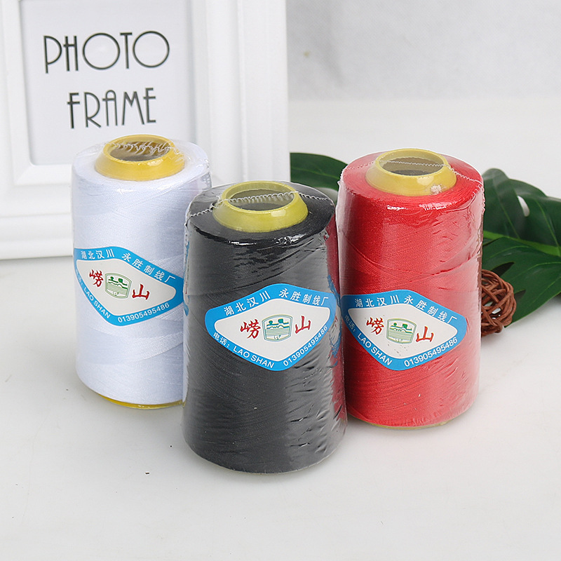 Factory supply sewing machine thread pagoda thread one yuan two yuan shop hot sewing thread large roll household color polyester thread