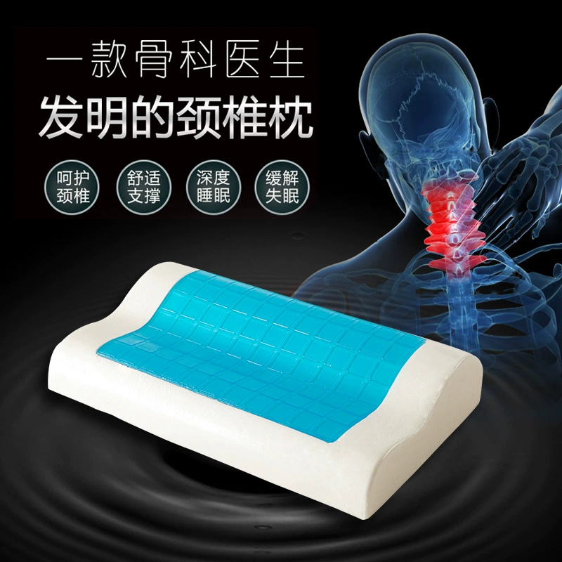Летняя прохладная гелевая Подушка с памятью ядро шейки матки медленный отскок подушка для шеи волна подушка крутая Подушка Оптовая Продажа с фабрики