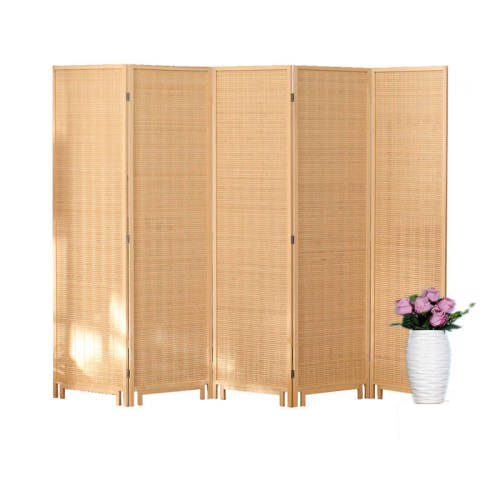 Factory Direct Hotel Living Room Office Fashion Pine Bamboo Slats 1.8*50 Partition Screen