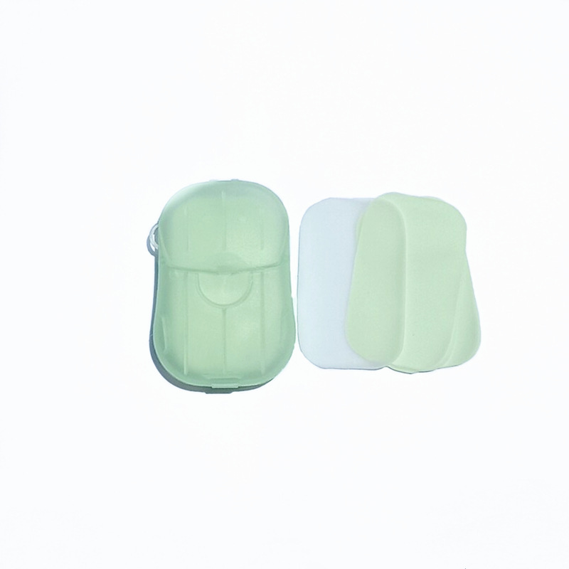 Alta calidad Hotel viaje jabón desechable pieza flor jabón papel portátil mano lavado pieza jabón papel desinfección