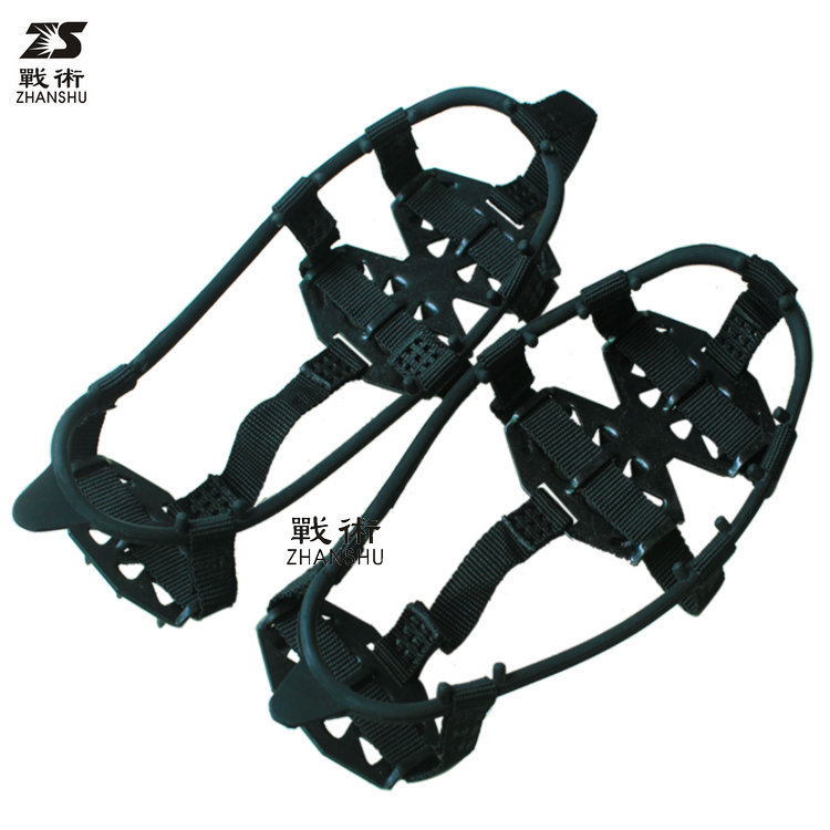 Zs Tactical Outdoor Sports 24-Tooth Crampons Shoe Chains Snow Anti-Slip Ice Climbing Shoe Covers Factory Wholesale Crampons Zs Tactical Outdoor Sports 24-Tooth Crampons Shoe Chains Snow Anti-Slip Ice Climbing Shoe Covers Factory Wholesale Crampons