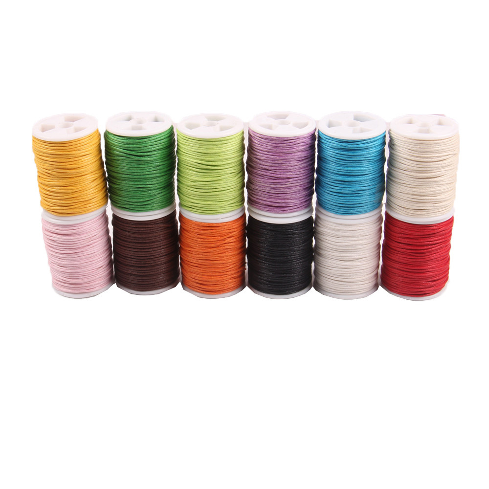 10米棉蜡线 DIY 手工编织绳彩色工艺装饰1mm 12色15色20色套装