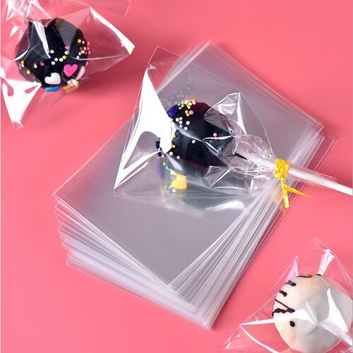 Manufacturer wholesale full pocket OPP flat pocket bread bag fruit lollipop packaging bag popsicle ice cream transparent bag