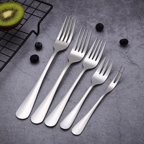 Stainless steel Western cuisine steak fork, pastry fork, fruit fork, dessert fork, hotel supplies, gift fork, supports logo