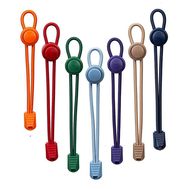Solid Color Series Lazy Shoelaces Elastic Elastic Rope Shoelaces 3mm Elastic Rope Sports Shoes Free Shoelaces Manufacturer
