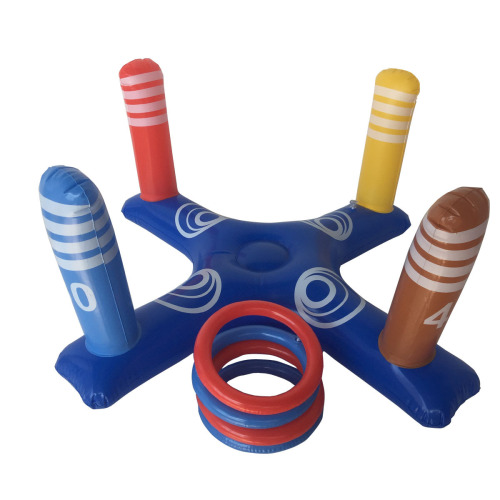 PVC Inflatable Cross Ring Toss Game for Children, Parent-Child Ring Toss Toy, Game Prop