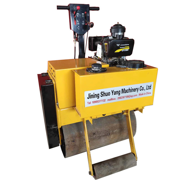 大单轮柴油压路机 手扶式振动压路机 砾石沙土压实机厂家