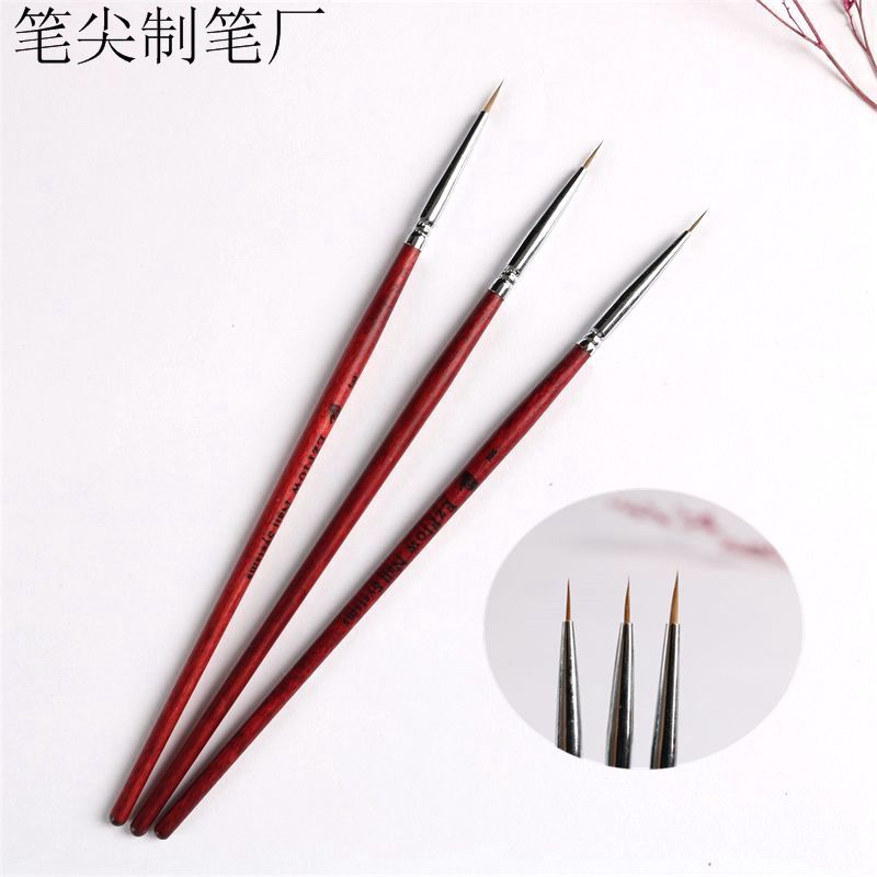 Factory direct nail pen nail painting pen EzFlow mahogany pole mink hair painting brush small brush