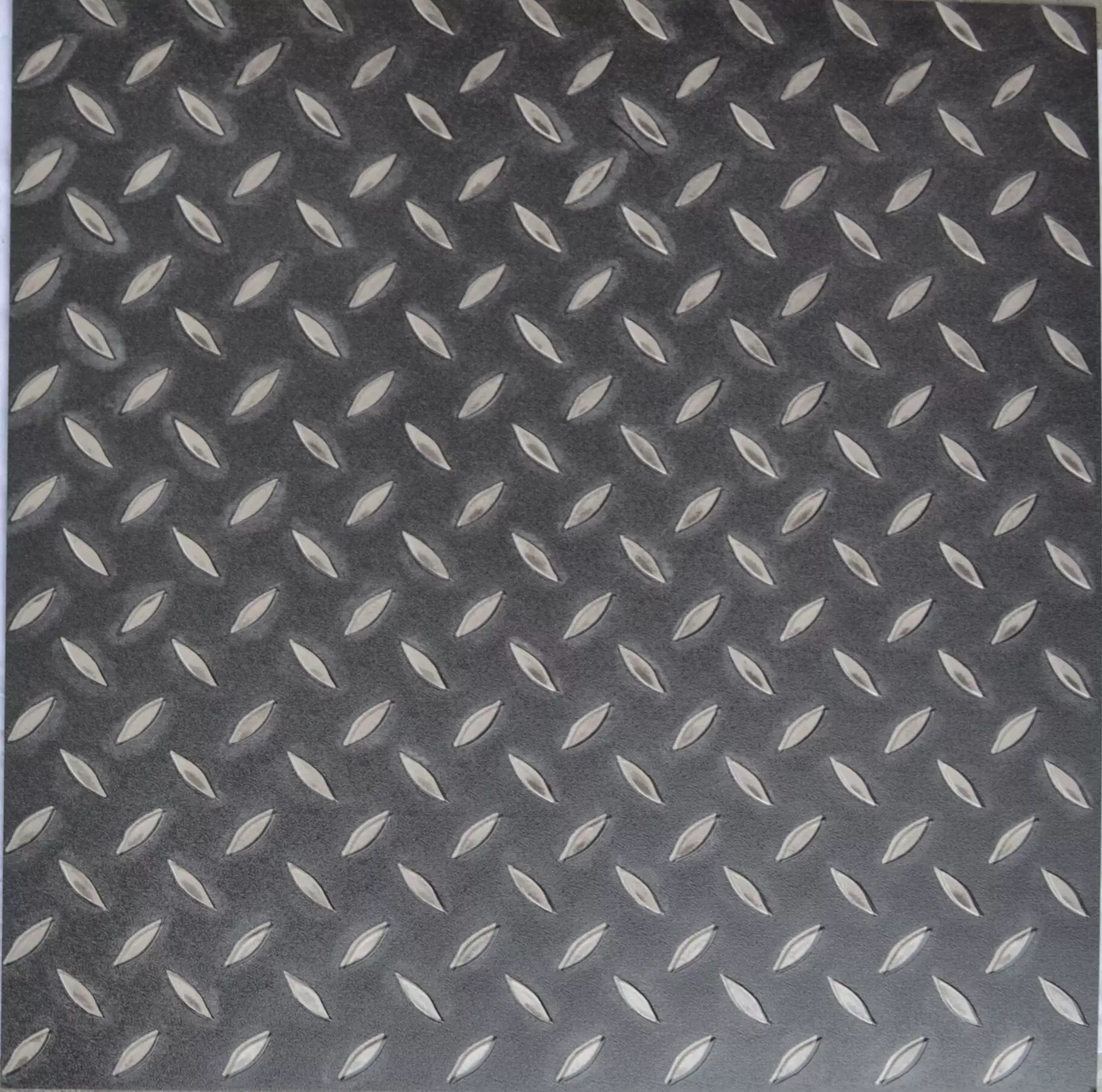 广州供应车站走廊专用钢板纹PVC片材地板