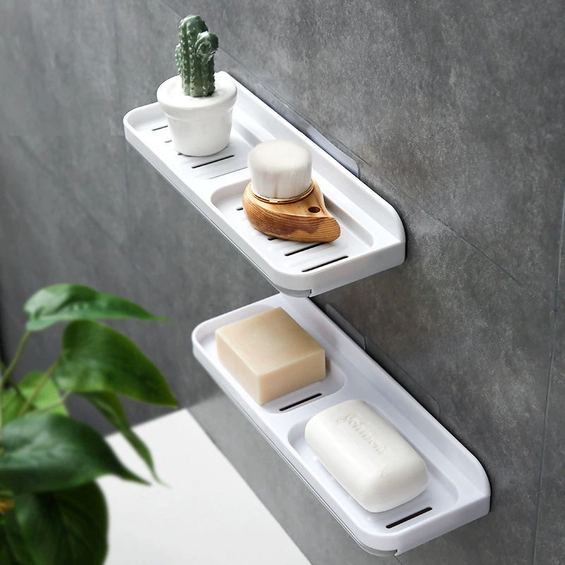 Drying rack, plastic double-layer soap holder