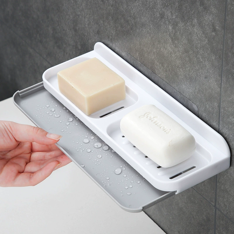 Drying rack, plastic double-layer soap holder