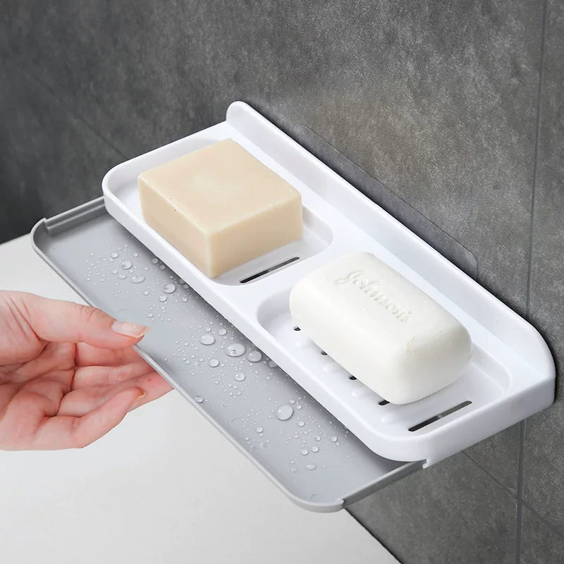 Drying rack, plastic double-layer soap holder