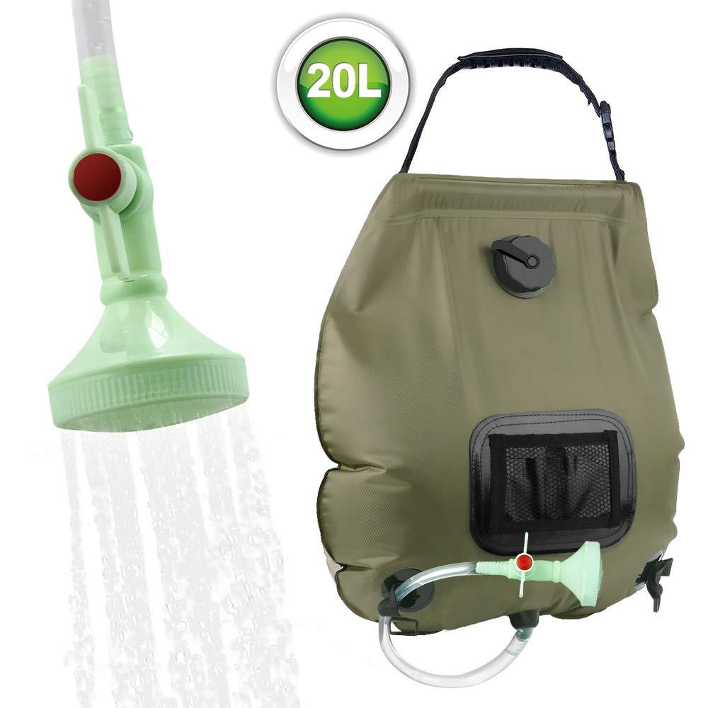 Handheld water bag solar-powered