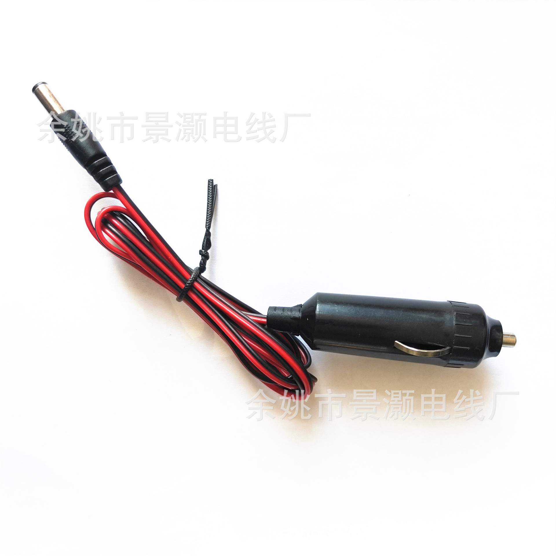 美式带灯车载点烟器 点烟器插头转DC电源线 车载点烟器