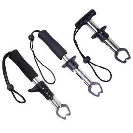 枪柄直柄T型控鱼器路亚不锈钢夹鱼器 双扣控鱼钳钓鱼用品厂家批发