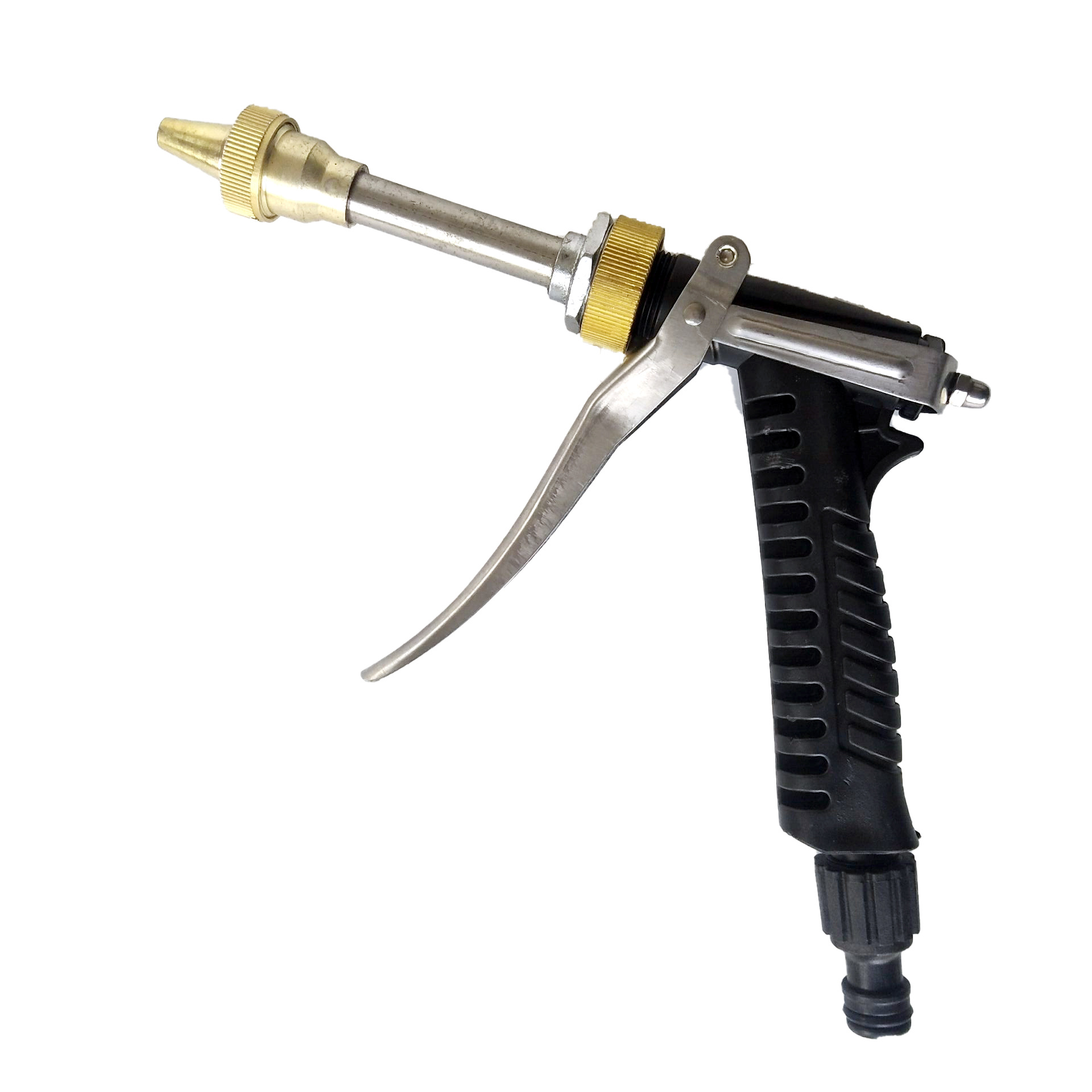 车载洗车器金属喷枪园林水枪雾化水柱奶嘴接头水枪旋卡式接头喷枪