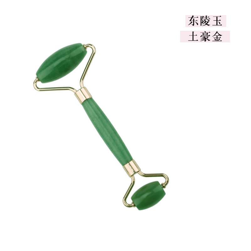 Rosa cristal Jade rodillo masajeador Opal belleza contenedor joya Amazon transfronteriza Jade rodillo fábrica al por mayor