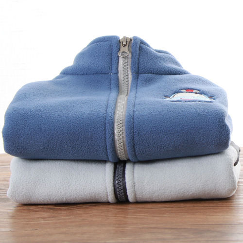 Children's vest autumn and winter new Korean style polar fleece vest zipper shirt, boys and girls jacket vest warm generation