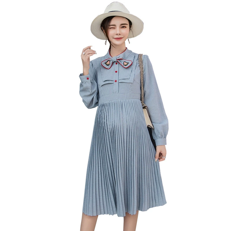 Autumn demi-season long-sleeve for pregnant, dress, oversize