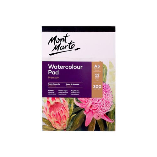 Montmartre a5 watercolor book 300g handmade cotton pulp watercolor paper a4 glue bound watercolor book 12 pages cross-border wholesale