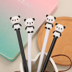 Cute Learning Stationery Little Bear Neutral Pen Creative Shake Shake Bear Water Pen for Students Exams Black Neutral Pen Wholesale