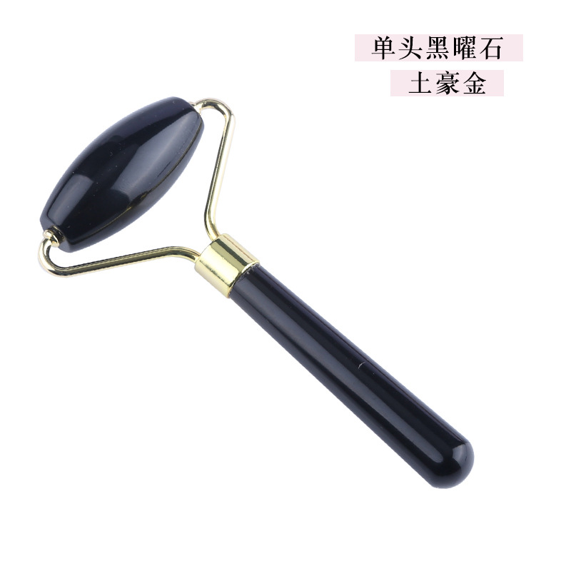 Rosa cristal Jade rodillo masajeador Opal belleza contenedor joya Amazon transfronteriza Jade rodillo fábrica al por mayor