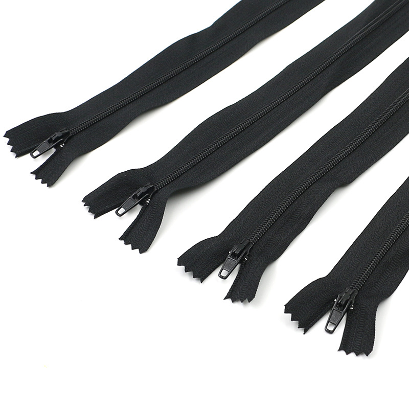 现货批发蕾丝隐形拉链3号尼龙闭尾裤子门襟拉链口袋裙子拉锁