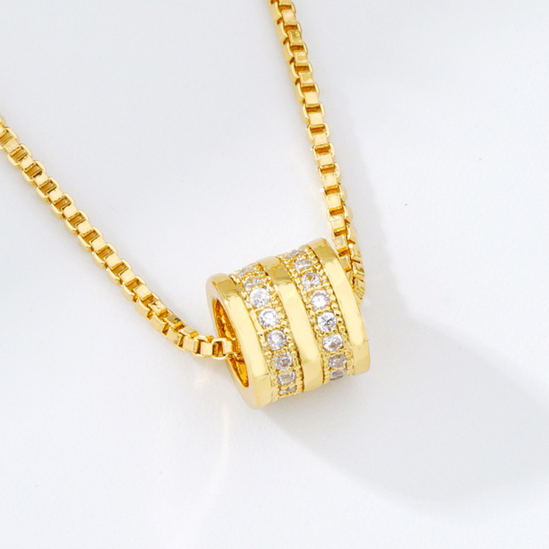 Collar de cintura pequeña de circón con incrustaciones de oro de arena vietnamita Colgante de latón Simulación de pasadizo Pasadizo durante mucho tiempo sin desvanecerse Joyas transfronterizas