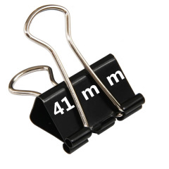 Factory Sales Colorful Long-Tail Clips, Black Tail Clips, Office Stationery, Metal Document Clips, 41mm