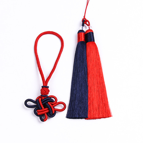 Chinese knot auspicious knot handle rope tassel jewelry hand-woven accessories diy car pendant gift source factory