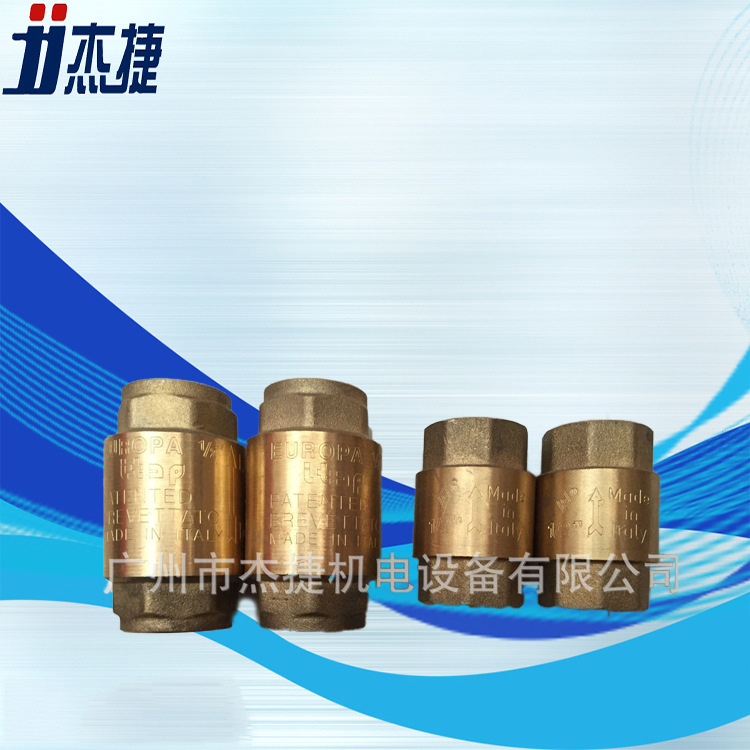 DN15逆止阀防反流止回阀黄铜阀芯ITAP100铜阀芯单向阀DN20软密封