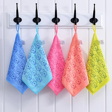 厂家批发可爱卡通兔超细纤维毛巾印花擦手方巾擦手方形速干