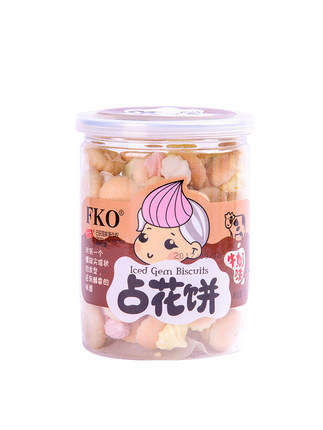 Domestic FKO Flower Cookies 120g Hand-painted Decorated Cookies Nostalgic Childhood Taste Shelf Life: 1 Year per Box, 24 Pcs