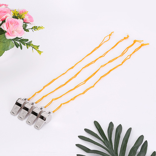 Metal activity competition referee whistle, seaside lifeguard survival props, environmentally friendly and non-toxic cheering props wholesale