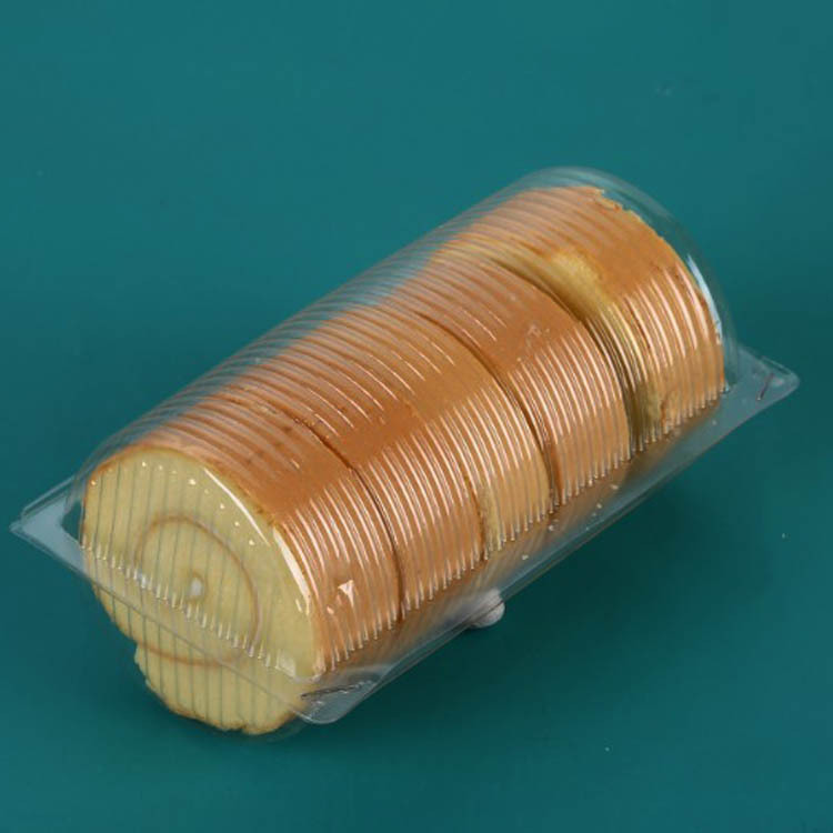一次性食品烘焙包装塑料盒75*150蛋糕吸塑盒薯片月饼半圆塑料盒