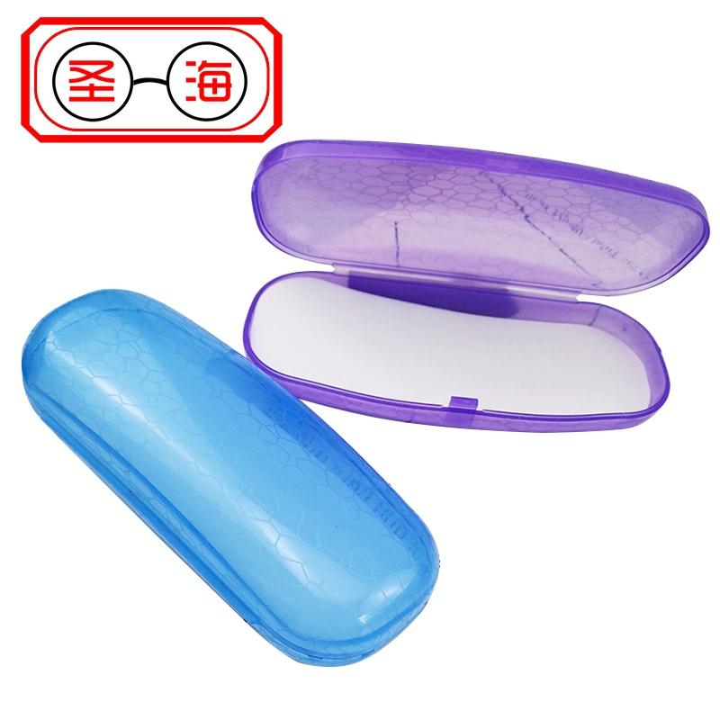 Fashionable transparent handheld glasses, storage box, city style, crocodile