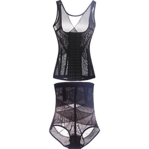 European and American high-waist butt lift and body shaping large size body and back push-up breast support high elastic shaping and abdominal shaping suit