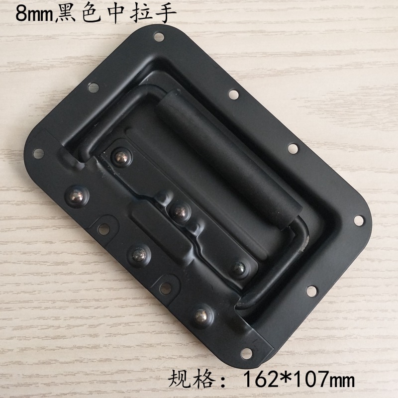 航空箱配件黑色航空箱蝴蝶锁拉手合页角码包角球包提手把手被撑